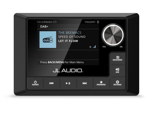 JL Audio Media Master O-MM105 DAB+ Værbestandig marine hovedenhet