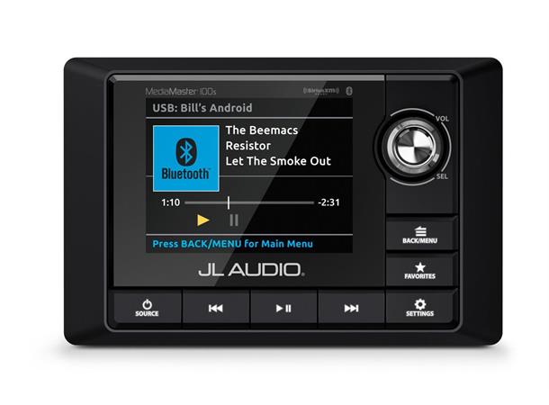 JL Audio Media Master O-MM105 DAB+ Værbestandig marine hovedenhet