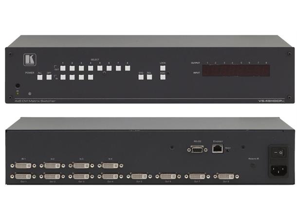 Kramer Matrix  4x8 DVI 2U RS232 IP IR I-EDIDPro 2.25Gbps