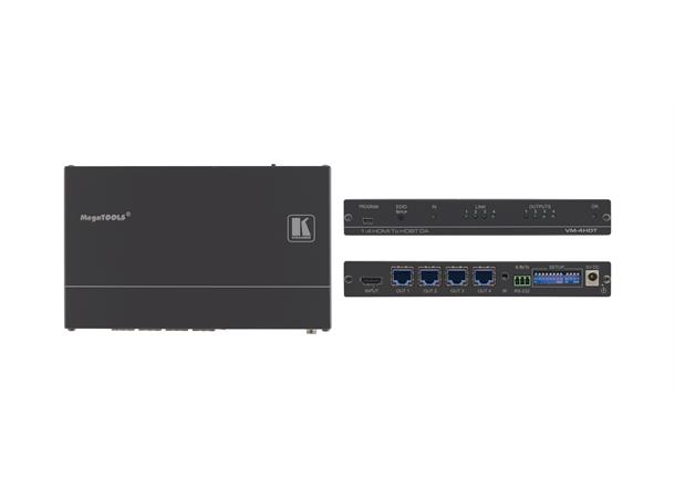 Kramer Splitter  1:4 HDBaseT UHD 4K60 10.2Gbps EDID re-K Max 70m HDMI inn