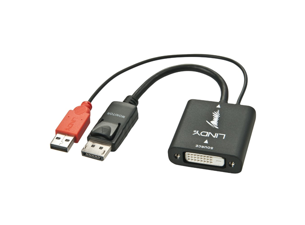 Lindy Adapter DVI-D > DisplayPort Videokilde: DVI-D