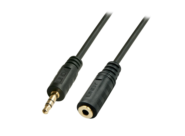 Lindy Audiokabel 3,5mm -  2,0 m Skjøt 3,5mm - 3,5mm skjøtekabel