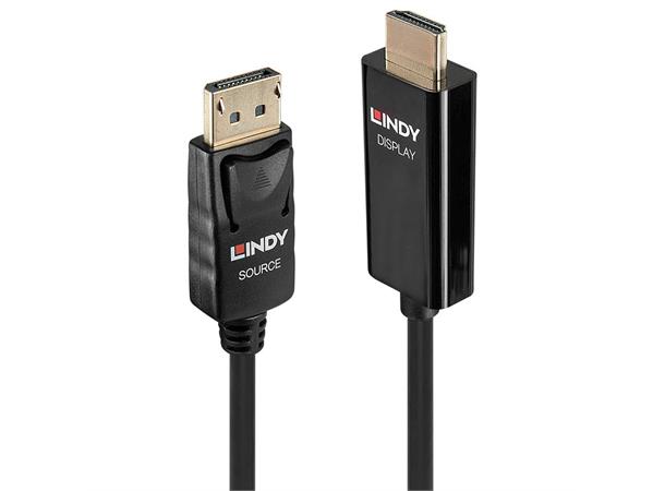 Lindy Displayport > HDMI Kabel -  0,5 m Videokilde: DisplayPort