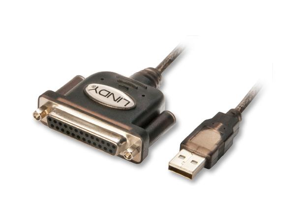 Lindy Konverter USB > DB25 1,5 m USB A til DB25 Parallellport