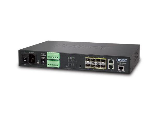 Planet Switch  8-p 8xSFP 2xGigabit L2/L4 Managed Metro Ethernet Switch (AC+