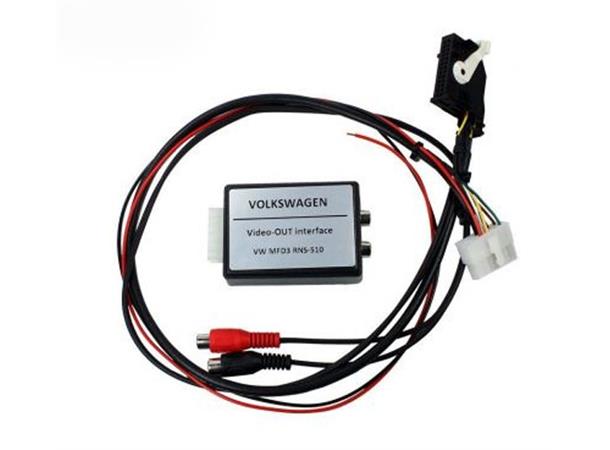 CAS Video-ut adapter VW m/MFD3/RNS-510 u/TV eller Interface