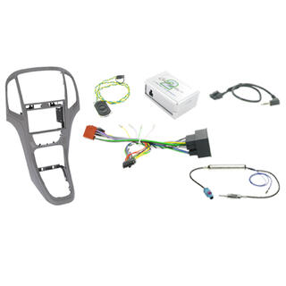 CONNECTS2 komplett monteringskit 2-DIN Opel Astra (2010 - 2015) Grå