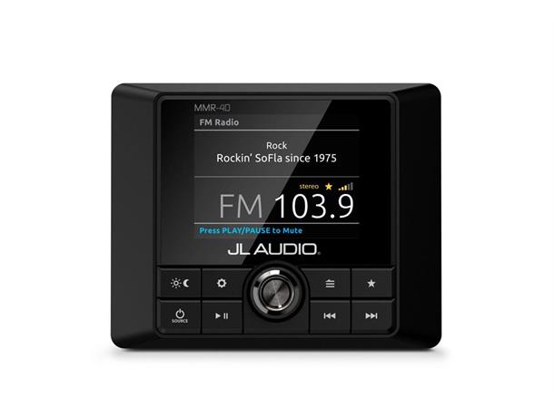 JL Audio MMR-40 - fjernkontroll NMEA2000 koblet m MedaMaster