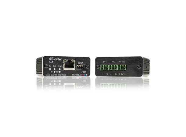 Kramer Dante interface - 2 x inn Linje- eller mikrofonnivå  med 48V