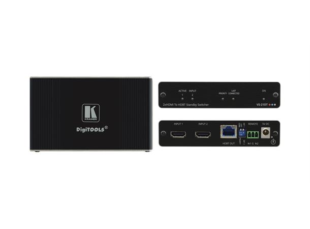 Kramer Switch 2x1 HDMI Auto HDBaseT 4K 8.91Gbps HDCP 2.2