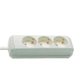 Strømforgrener 3 Uttak 1,5 m PDU SCHUKO Hvit