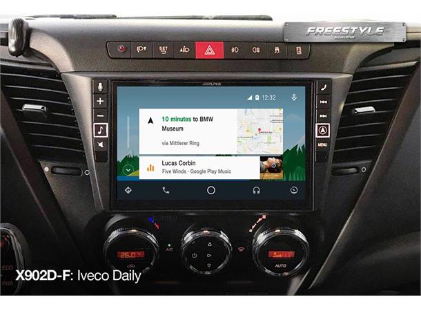 Alpine X903DC-F hovedenhet "Freestyle" 9" skjerm DAB+CarPlay AnroidAuto (TRUCK)