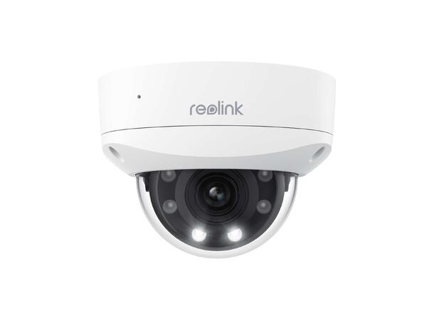 Reolink vandalsikkert 4K PoE dome kamera Dome PoE kamera 5Xoptisk zoom AI Spotlys