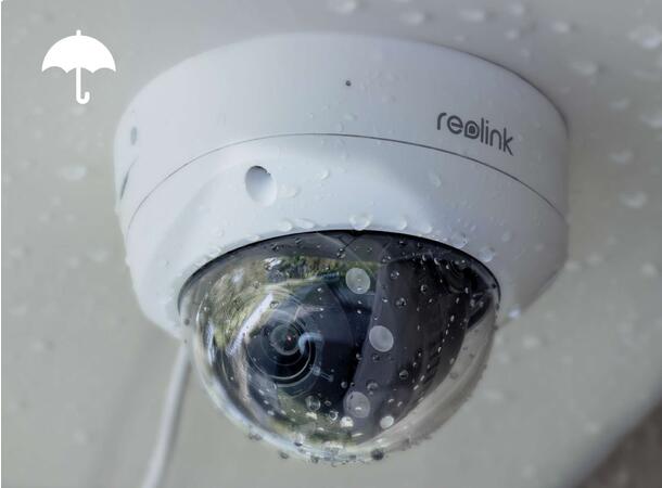 Reolink vandalsikkert 4K PoE dome kamera Dome PoE kamera 5Xoptisk zoom AI Spotlys