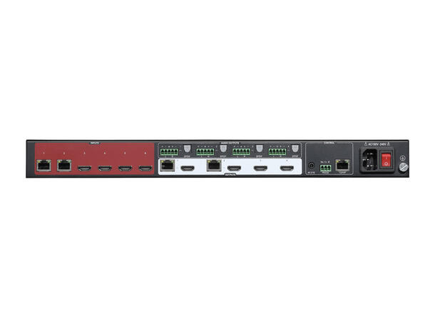 TiGHT AV HDBT Matrix Switcher 6x4+2 HDMI 2.0 4K60 4:4:4 2xHDBT inn/ut
