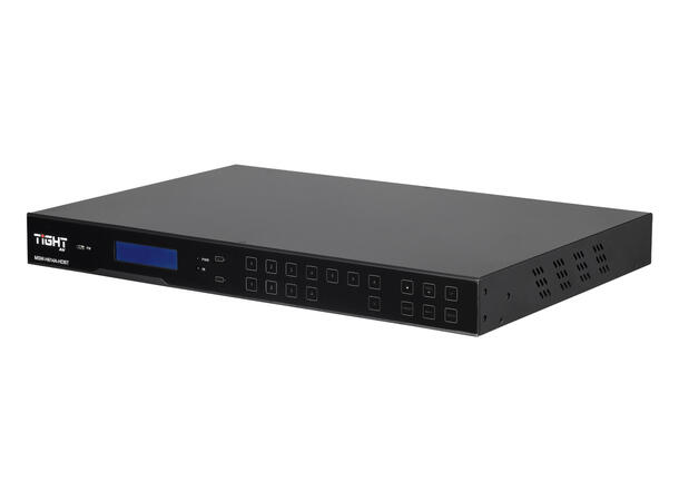 TiGHT AV HDBT Matrix Switcher 6x4+2 HDMI 2.0 4K60 4:4:4 2xHDBT inn/ut