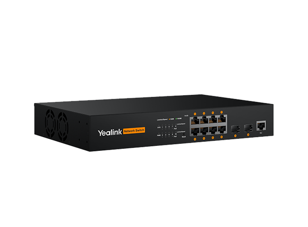 Yealink AVoIP RCH80 Switch 8-port L2+ web-based managed AV switch