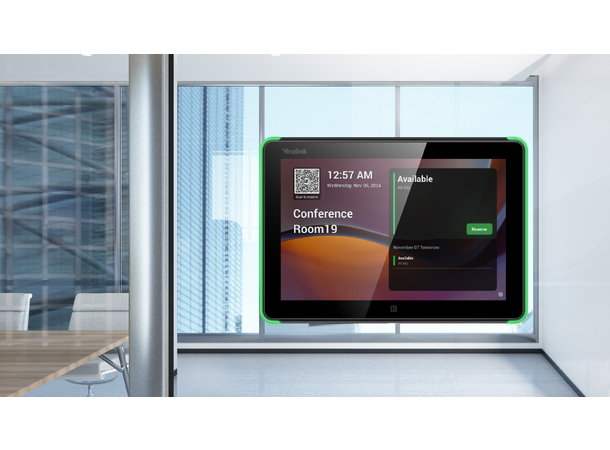 Yealink RoomPanel E2 8" Microsoft Teams Møterom bookingpanel Android 13
