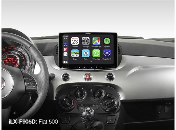 Alpine iLX-F905D HALO9 mediaspiller 9" skjerm DAB CarPlay og Android Auto BT