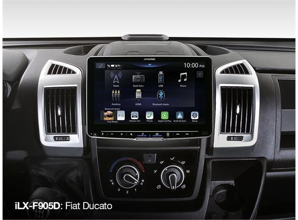 Alpine iLX-F905D HALO9 mediaspiller 9" skjerm DAB CarPlay og Android Auto BT
