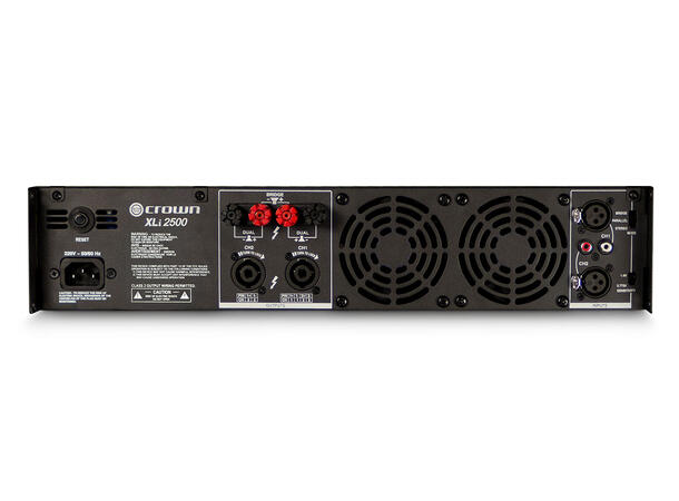 Crown XLi2500 DEMO uten emballasje 2 x 750W i 4 ohm rackmontering 2U