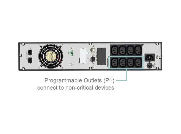 FSP Line-interactive UPS Eufo 1K Rack 1000VA|900W|8xC13|Optional SNMP