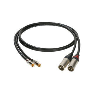 Klotz overgangskabel, 2x RCA - 2x XLR M 2x RCA - 2x XLR M, 3m