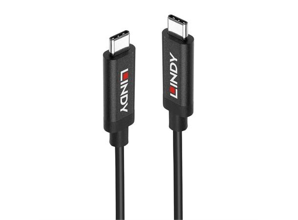 Lindy USB-C 3.1 Kabel C-C - 5m C(M) - C(M) USB Kabel 10Gbps Sort