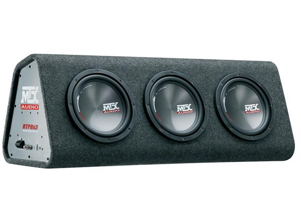 MTX aktiv basskasse 3x8" RTP8X3 3x8" 1080W, fjernkontroll inkludert