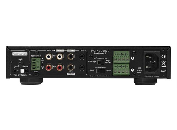 Parasound ZoneMaster 2 Amp 2 kanals effektforsterker 2x120W sub out