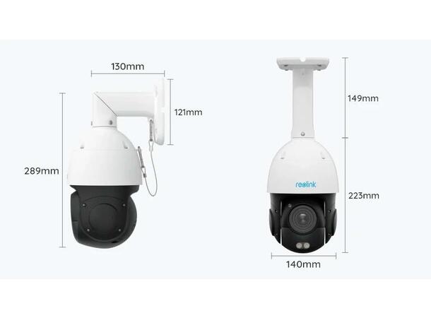 Reolink 4K overvårningskamera pan & tilt 4K AI 360 Pan 90 Tilt 5X Zoom PoE