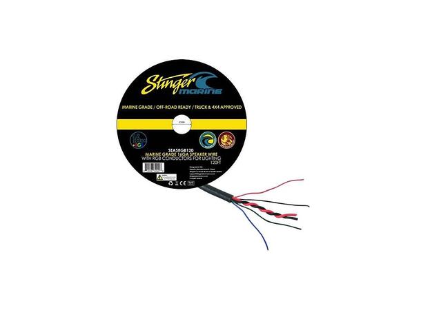 Stinger Marine høyttalerkabel Stinger SE 2 leder høyttalerkabel og 4 leder RGB