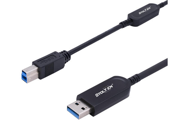 Stoltzen AOC USB 3.2 Gen2 A-B 15 m 10Gps Gen2 | USB 3.0/2.0/1.1 compatible