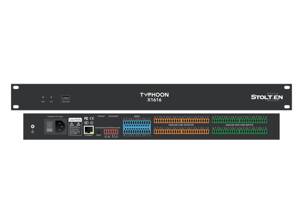 Stoltzen Typhoon X1616 DSP DSP Analog 16x16 | USB
