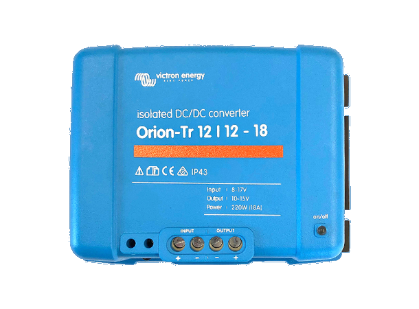 Victron Orion-Tr 12/12-18A (220W) Isolert DC-DC Inverter 18A 12V 220W