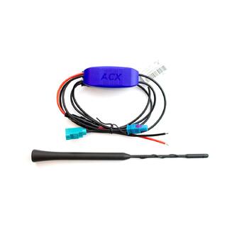 ACX - Splitter KIT fakra inn/ut med pisk DAB+ antenne og aktiv antennesplitter