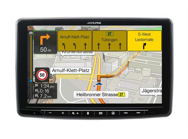 Alpine INE-F904D navigasjon hovedenhet 9-tommer skjerm CarPlay Android Auto