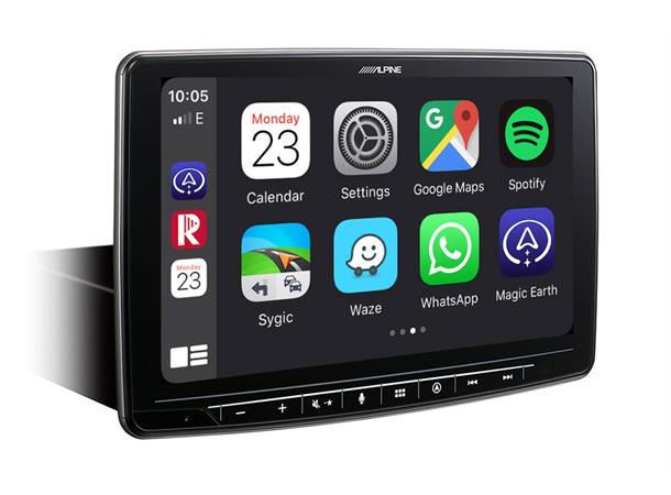 Alpine INE-F904D navigasjon hovedenhet 9-tommer skjerm CarPlay Android Auto