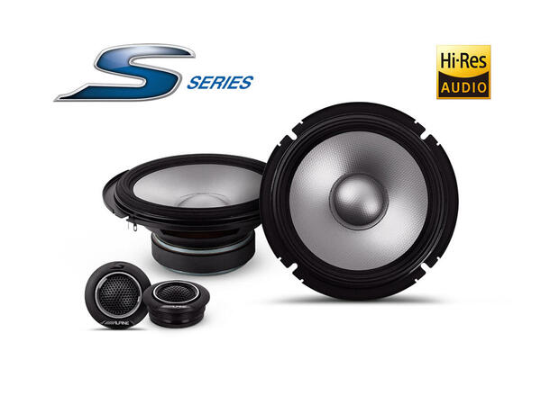 Alpine S2-S65C komponentsett 6,5" 2 veis maks effekt 240W