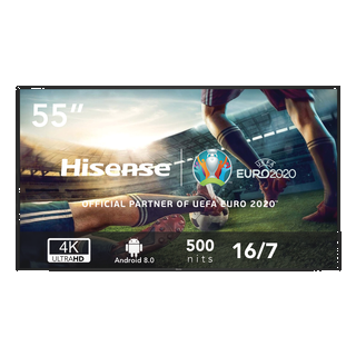 Hisense 55" 16/7 UHD 4K 500 nits Android 8.0 D-LED
