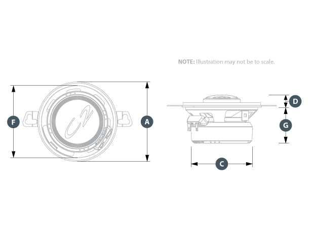 JL Audio C2-350X coax høyttaler 3,5" (9cm) 2-veis, 25/75W