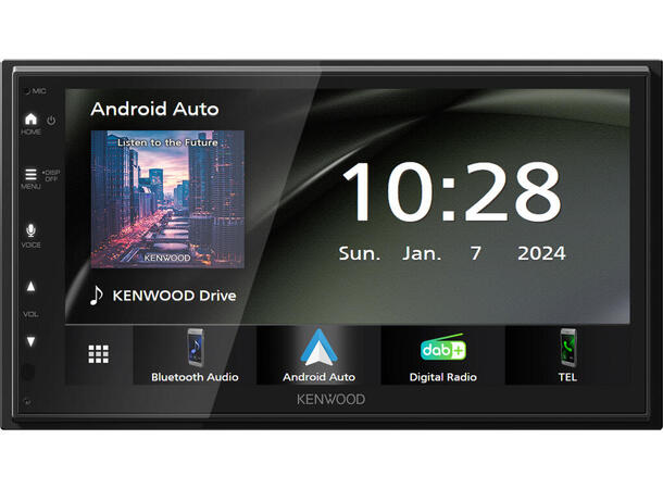 KENWOOD DMX5023DABS CarPlay Android Auto BT, DAB+, Shortbody, A.Auto, CarPlay ++