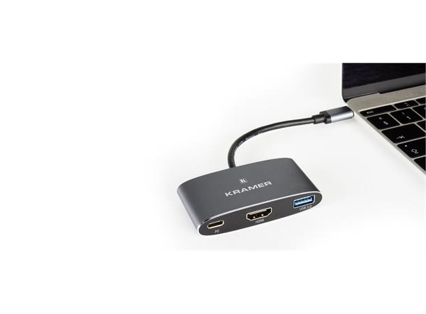 Kramer Adapter USB-C > USB/ HDMI USB-C > HDMI og USB3.0 PD 4K