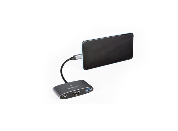 Kramer Adapter USB-C > USB/ HDMI USB-C > HDMI og USB3.0 PD 4K