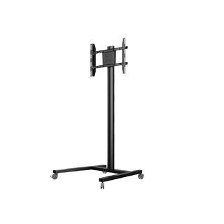 Multibrackets TV gulvstativ Single 180 Svart, 50kg, 700x400, 32-65" på hjul