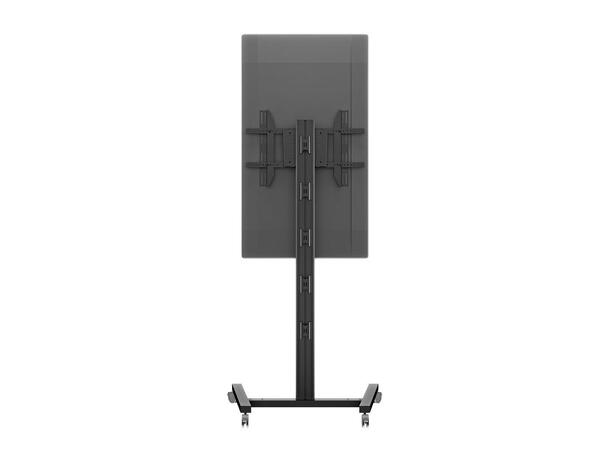 Multibrackets TV gulvstativ Single 180 Svart, 50kg, 700x400, 32-65" på hjul