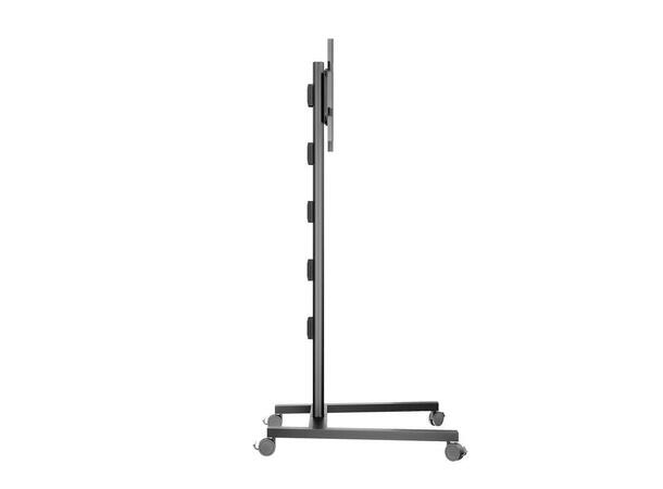 Multibrackets TV gulvstativ Single 180 Svart, 50kg, 700x400, 32-65" på hjul