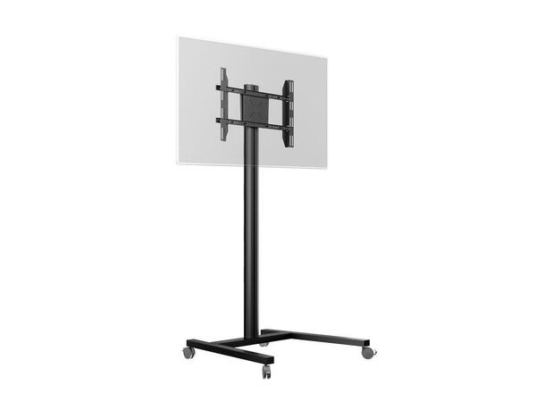 Multibrackets TV gulvstativ Single 180 Svart, 50kg, 700x400, 32-65" på hjul