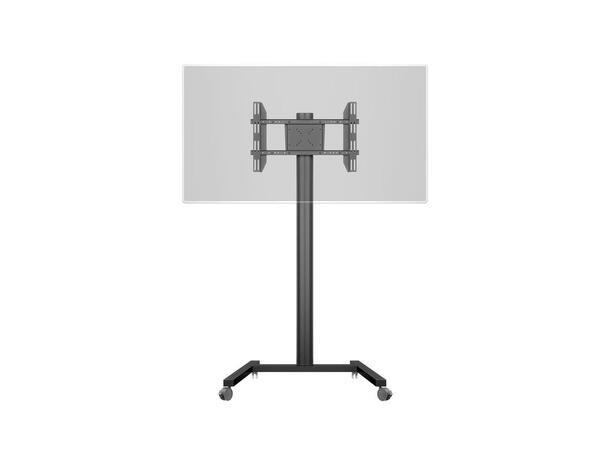 Multibrackets TV gulvstativ Single 180 Svart, 50kg, 700x400, 32-65" på hjul