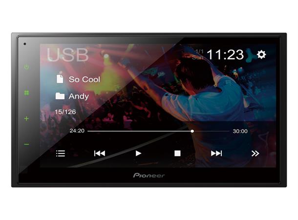 PIONEER DMH-A340DAB 2 DIN kapasitiv touch DAB BT USB